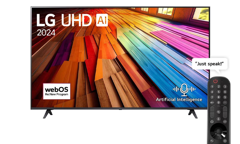 LG 65" 65UT80006LB UHD AI UT80 4K Smart TV AI Magic remote HDR10 webOS24 (2024)