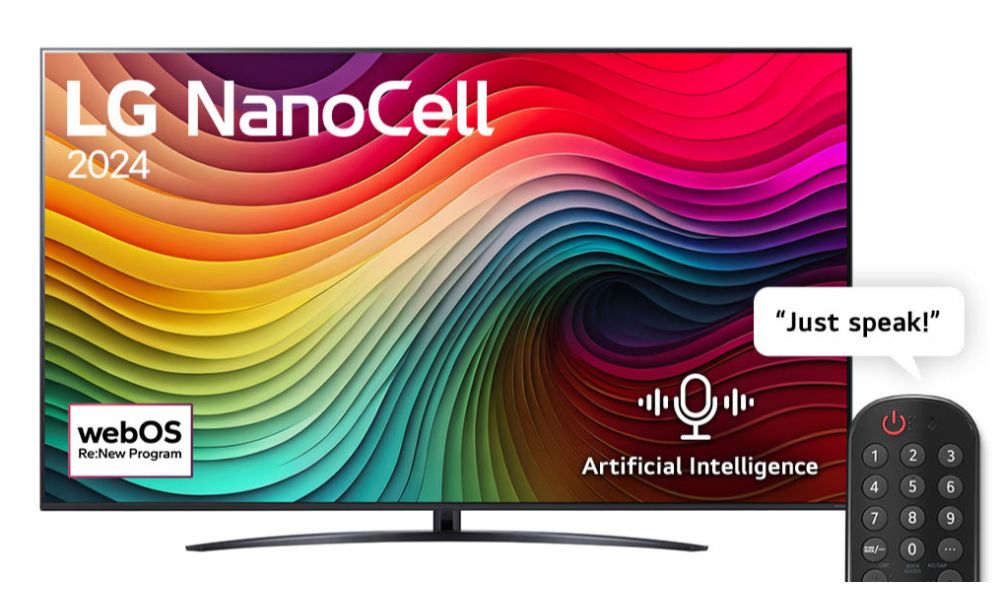 LG 75 INCH NANO84 Series Smart TV AI 75NANO84T6A