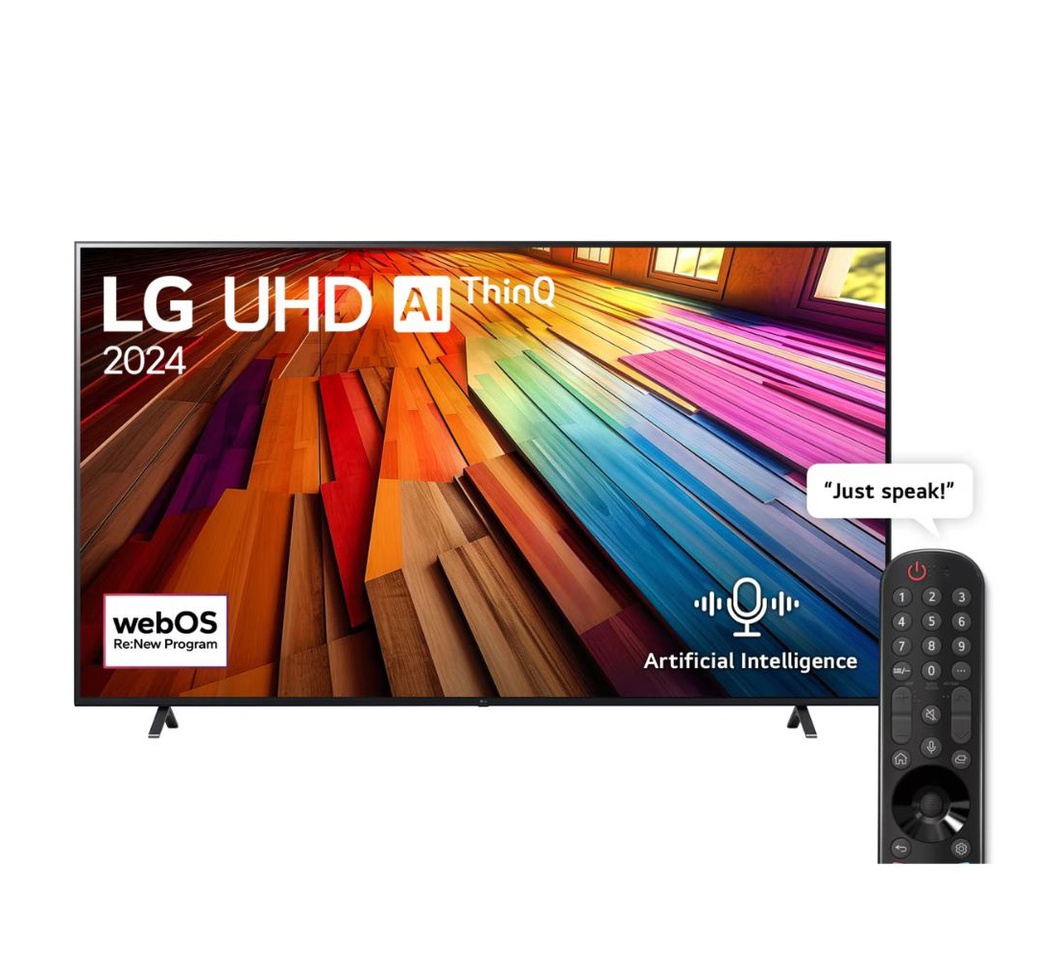 LG 86" 86UT80006LB - UHD AI UT80 4K Smart TV AI Magic remote HDR10 webOS24 (2024)