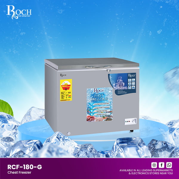 Roch 140L Deep Freezer- RCF-180G