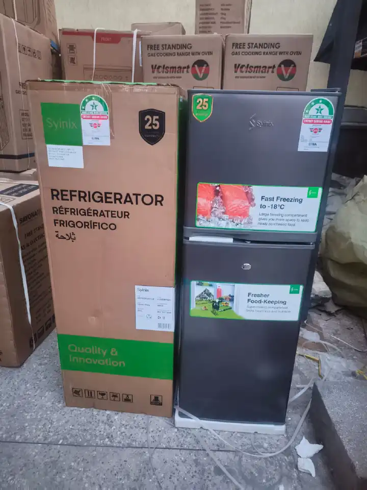 Syinix 137L Double Door Fridge Energy Efficient FD180BF02K