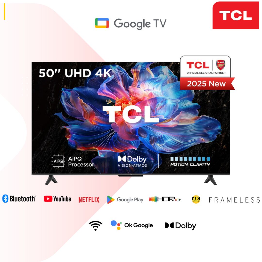 TCL 50″ V6C (New 2025) 4K HDR Google TV – 50V6C