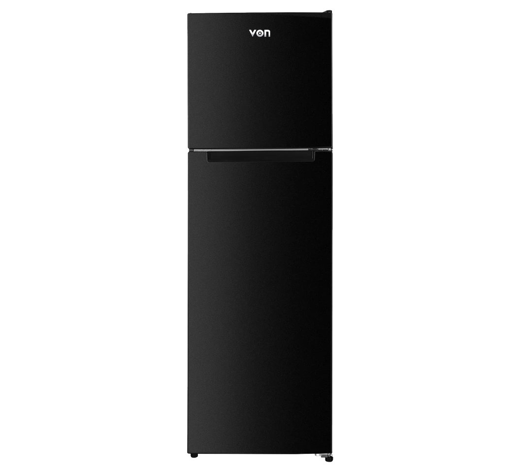 Von VRT-334NVAK Double Door Inverter Fridge 334L - Dark Inox